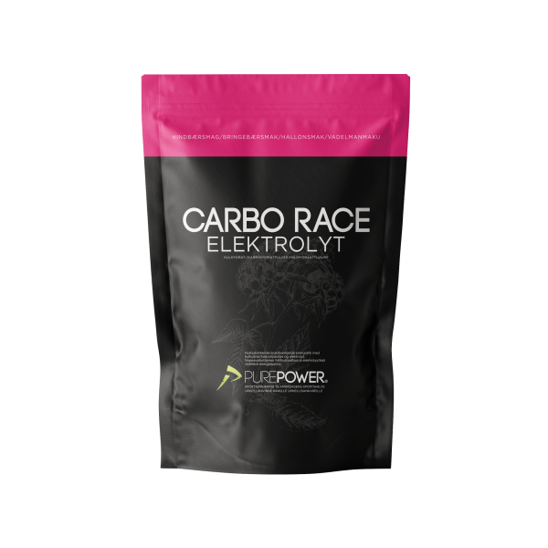 Carbo Race Elektrolyt Hindbær - 1 kg