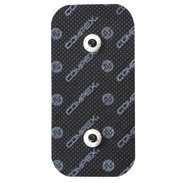 Compex Trykknapselektroder m dobbelttilslutning, 50x100 mm (2 stk)