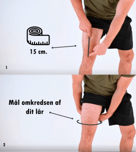 Knae 15cm over laar